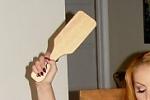 mean mother spanks coed daughter from www.calstar-spanking.com